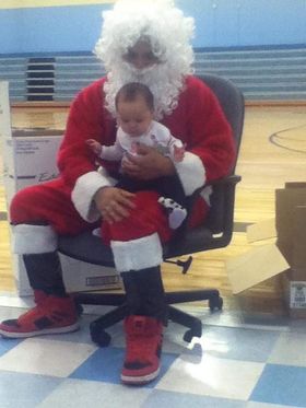 Santa & baby