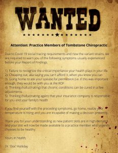 Wanted Poster for Miyagi Training